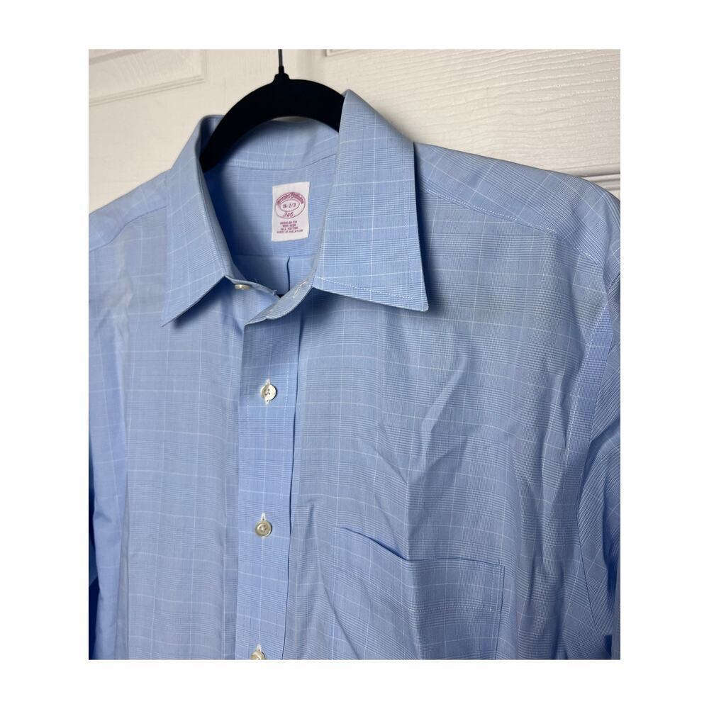 Brooks Brothers Regular Fit Non Iron All Cotton Dress Shirt, Size 16 - 2/3 - Picture 3 of 8